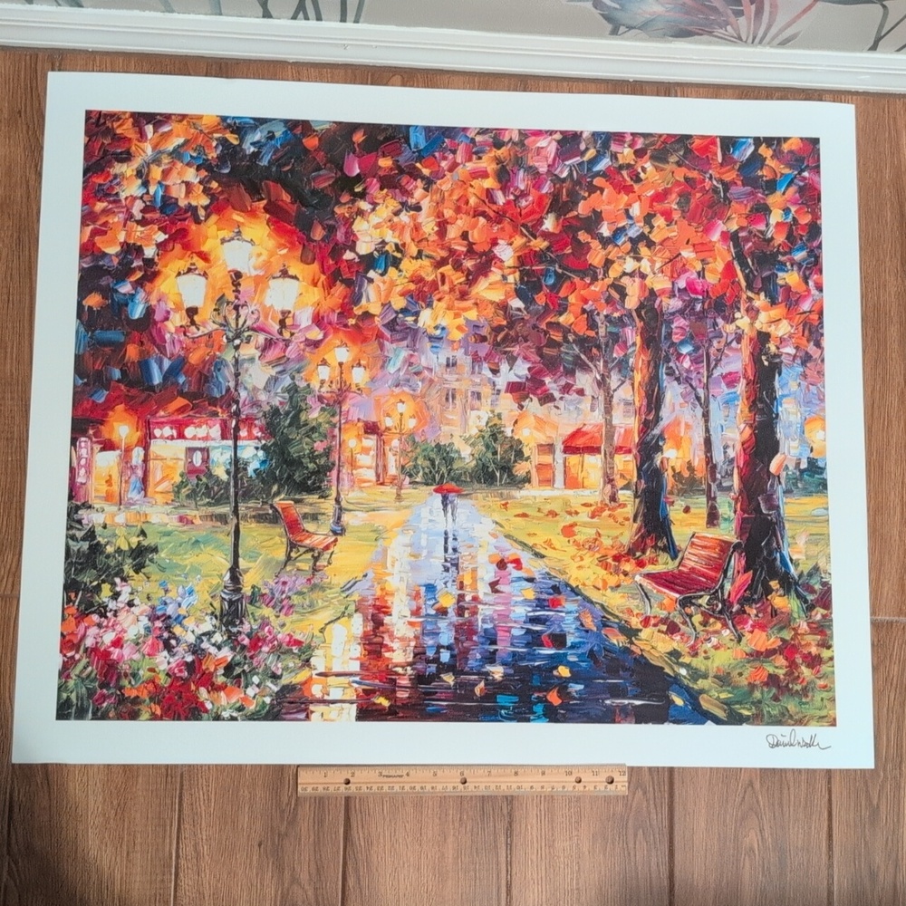 Daniel Wall, Splendid Life 26"x31.75" Lithograph With Spot Varnish